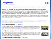 Tablet Screenshot of andysvideo.com